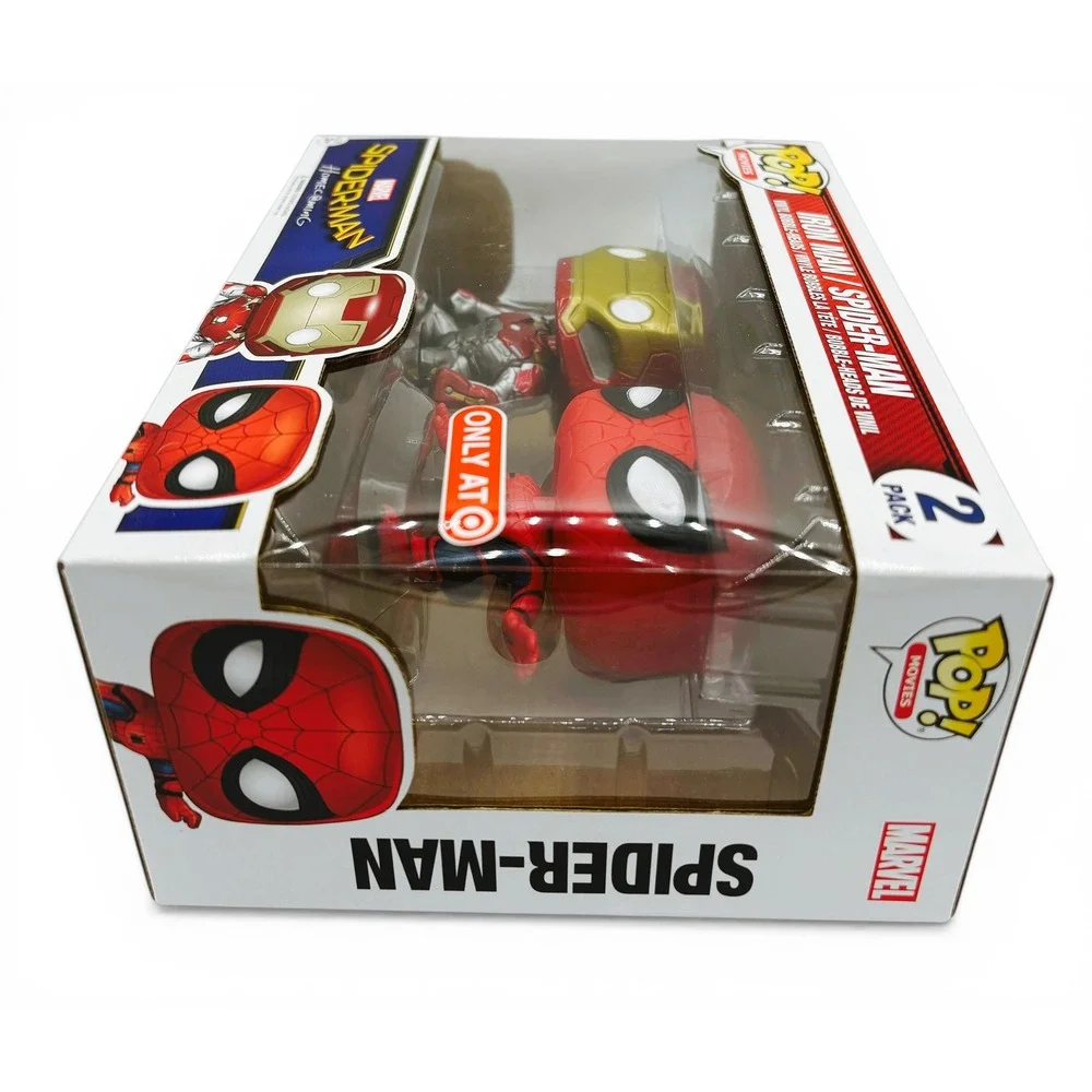 Funko Pop Marvel‎ Spider-Man Homecoming Iron Man 2 Pack Target Exclusive Set Box